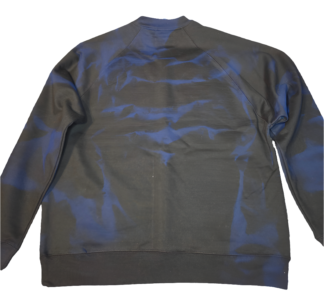 Big face JEAK spooky blue heavyweight crewneck